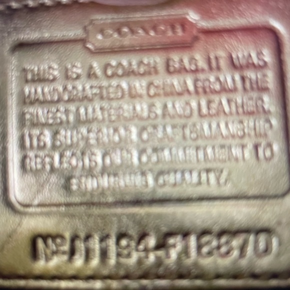 Coach Laura Gold Leather Signature Tote - Picture 7 of 7